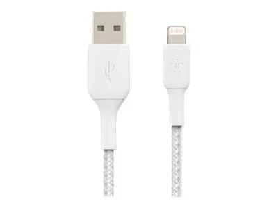 Belkin BoostCharge - Lightning-kabel - Lightning han til USB han - 1 m - hvid