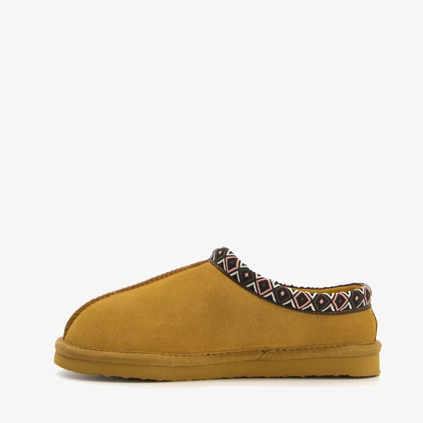 Hush Puppies suède dames pantoffels cognac