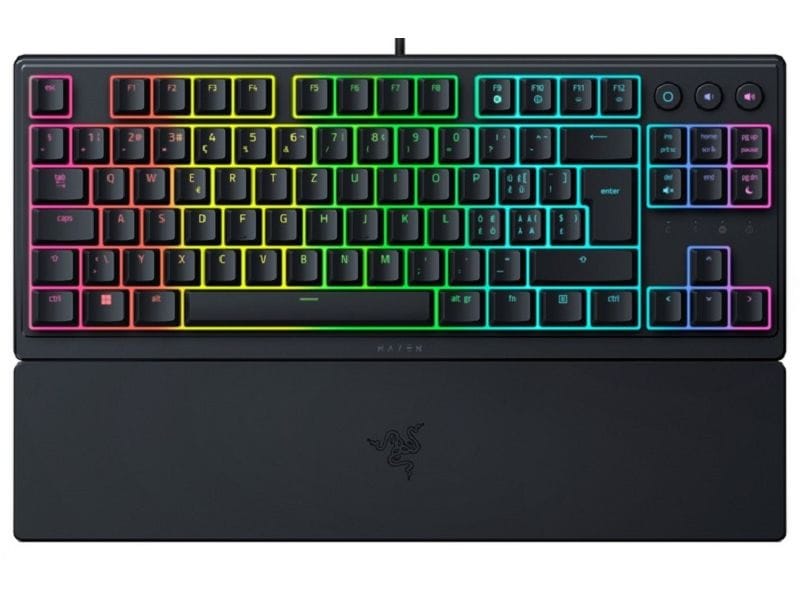 Razer Gaming-Tastatur Ornata V3 Kabelgebundene Gaming-Tastatur mit 8 RGB-Beleuchtungszonen