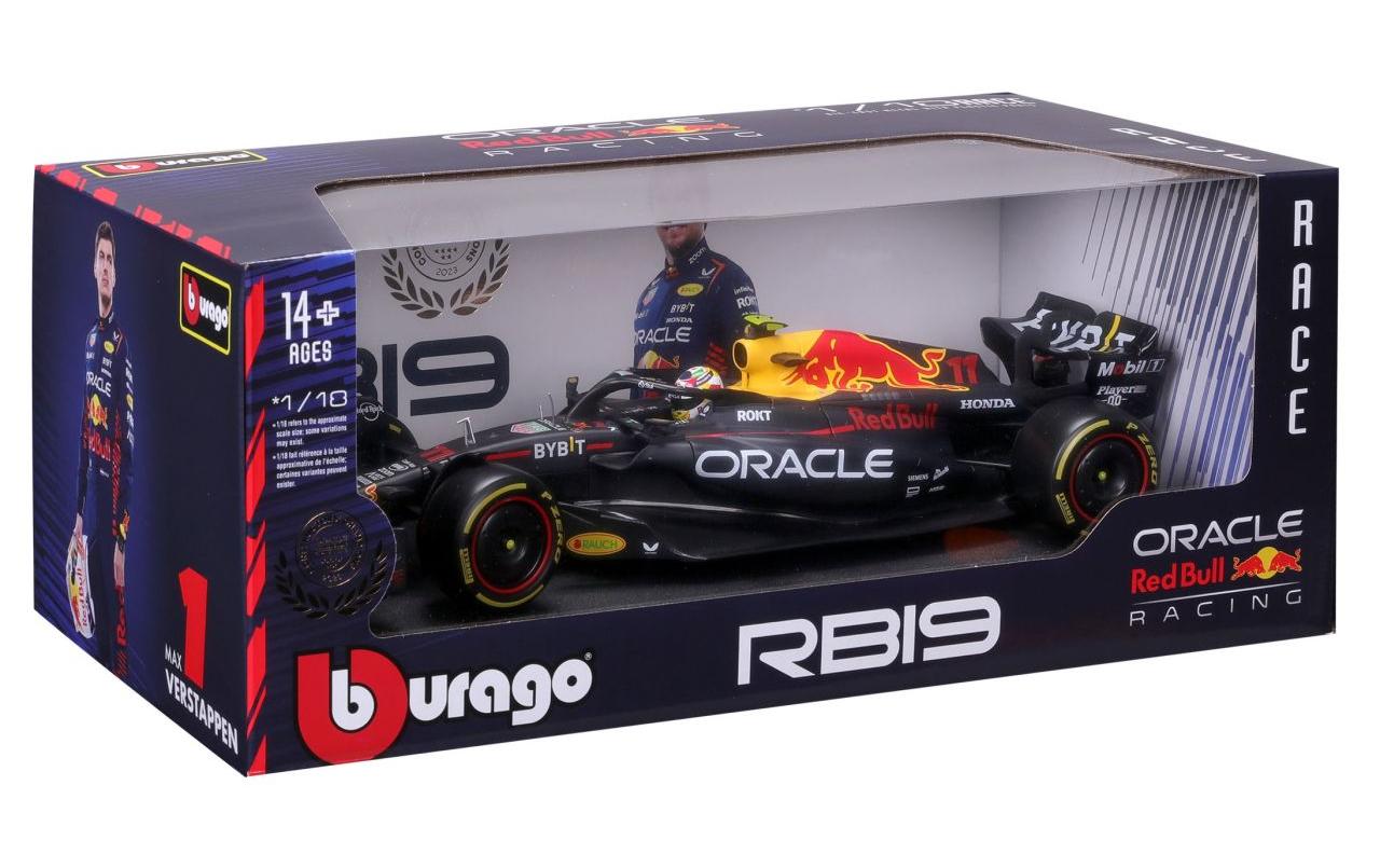 Red Bull Racing F1 RB19 Verstappen 2023 1:18Sammlermodell im Massstab 1:18