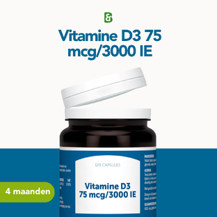 Bonusan Vitamine D3 75mcg 3000IE Capsules 120CP