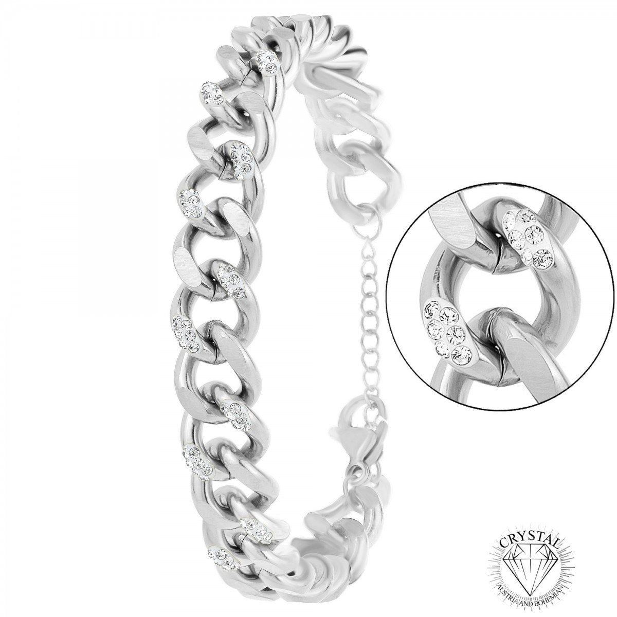 Bracelet SC Crystal orné de Cristaux scintillants