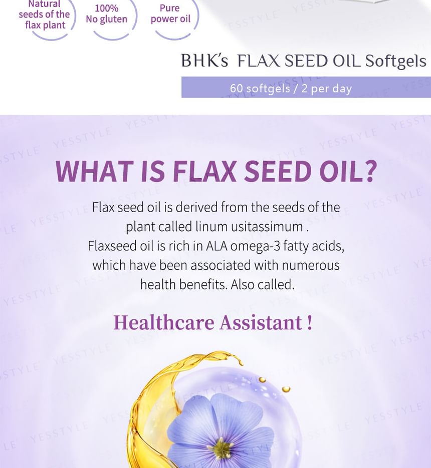 BHK's - Lijnzaadolie Softgel