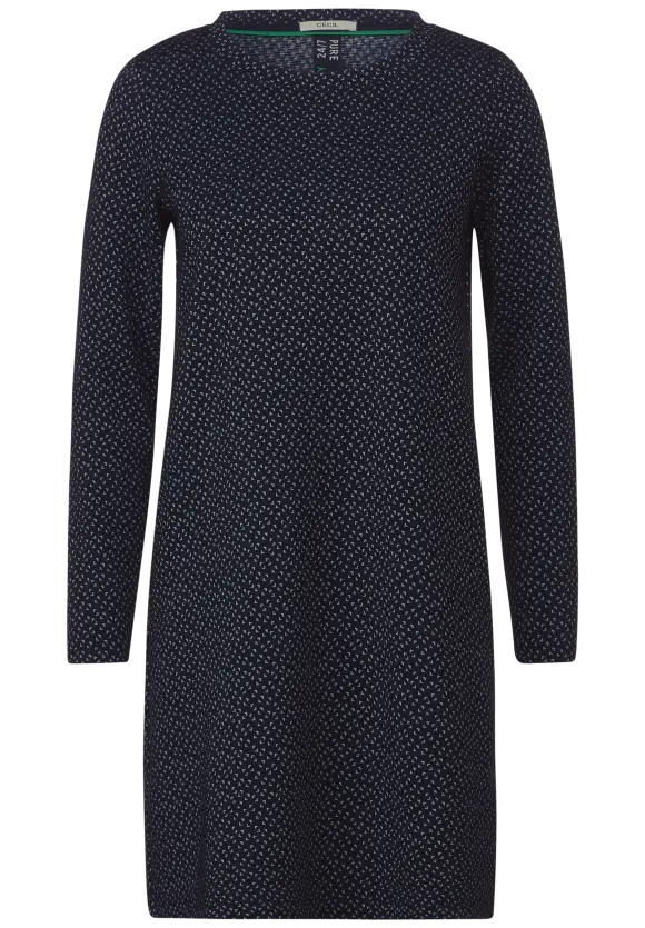 Knielanges Ottoman Kleid - universal blue