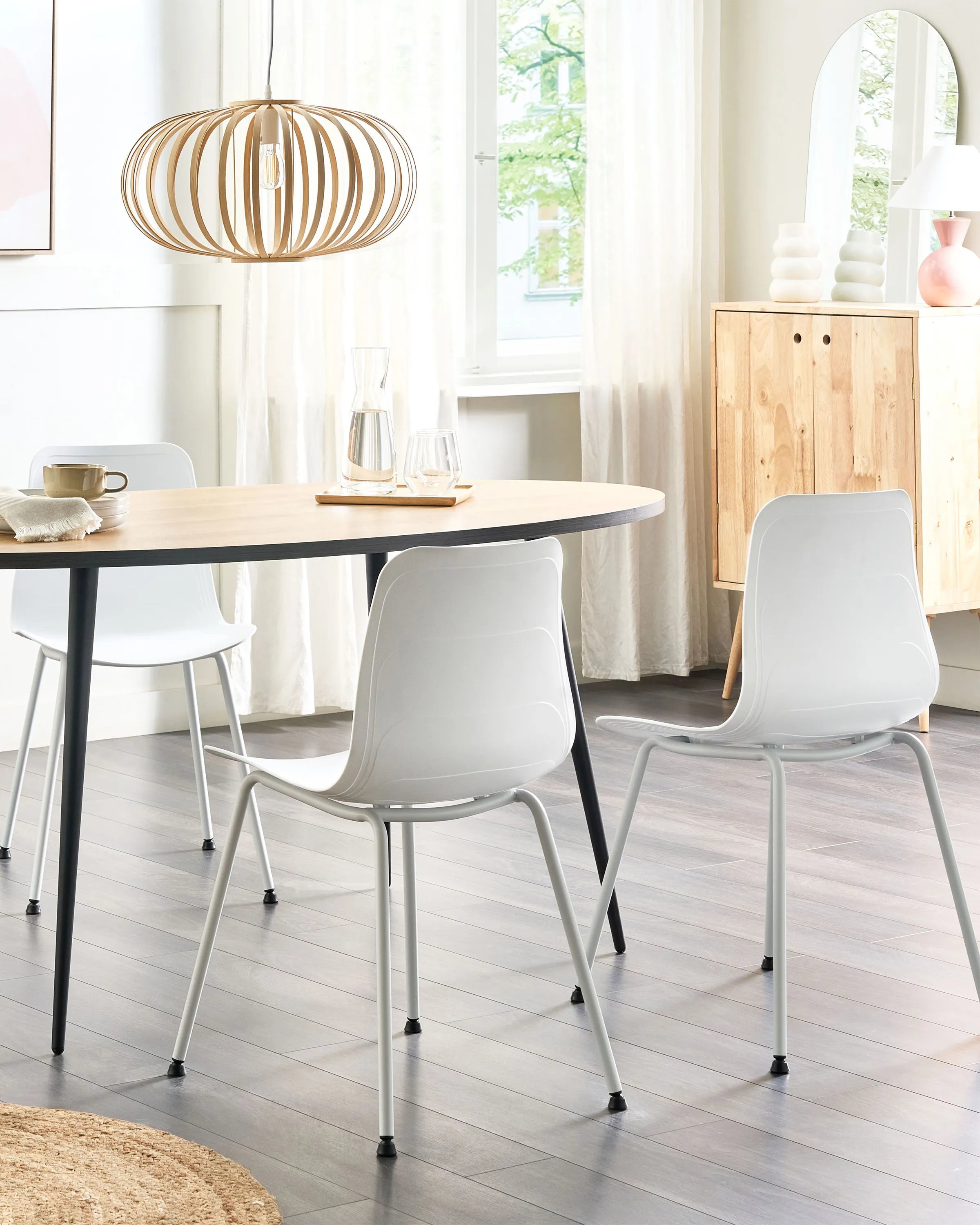 Set van 2 eetkamerstoelen LOOMIS Wit
