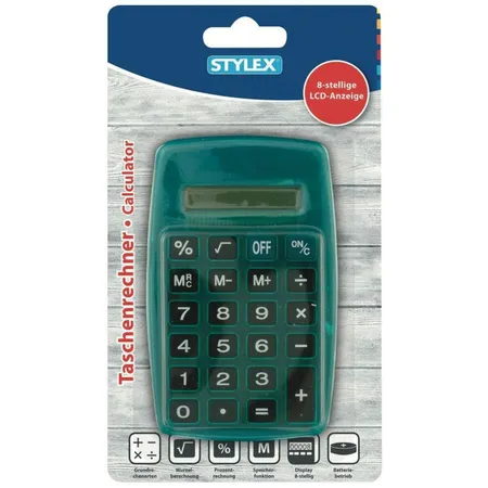 Stylex Taschenrechner, 8 stelliges Display