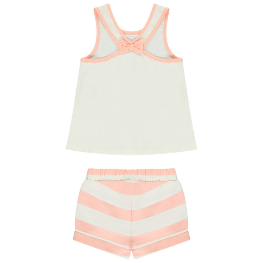 Ensemble short molleton + débardeur imprimé Minnie  pour bébé fille