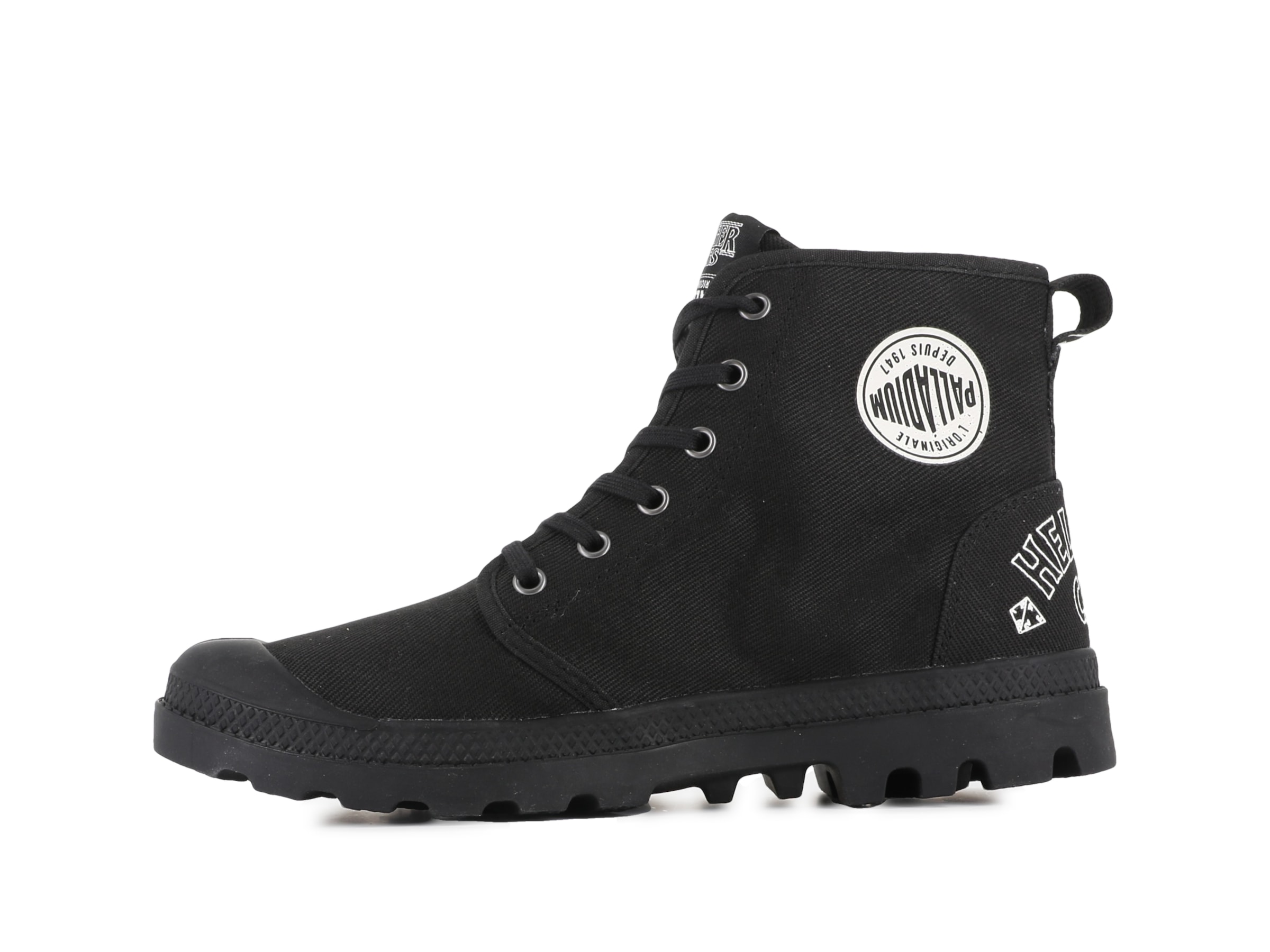 Palladium Schnürboots »STRANGER THINGS X PAMPA HELLFIRE«  Schnürstiefel aus Canvas mit Print