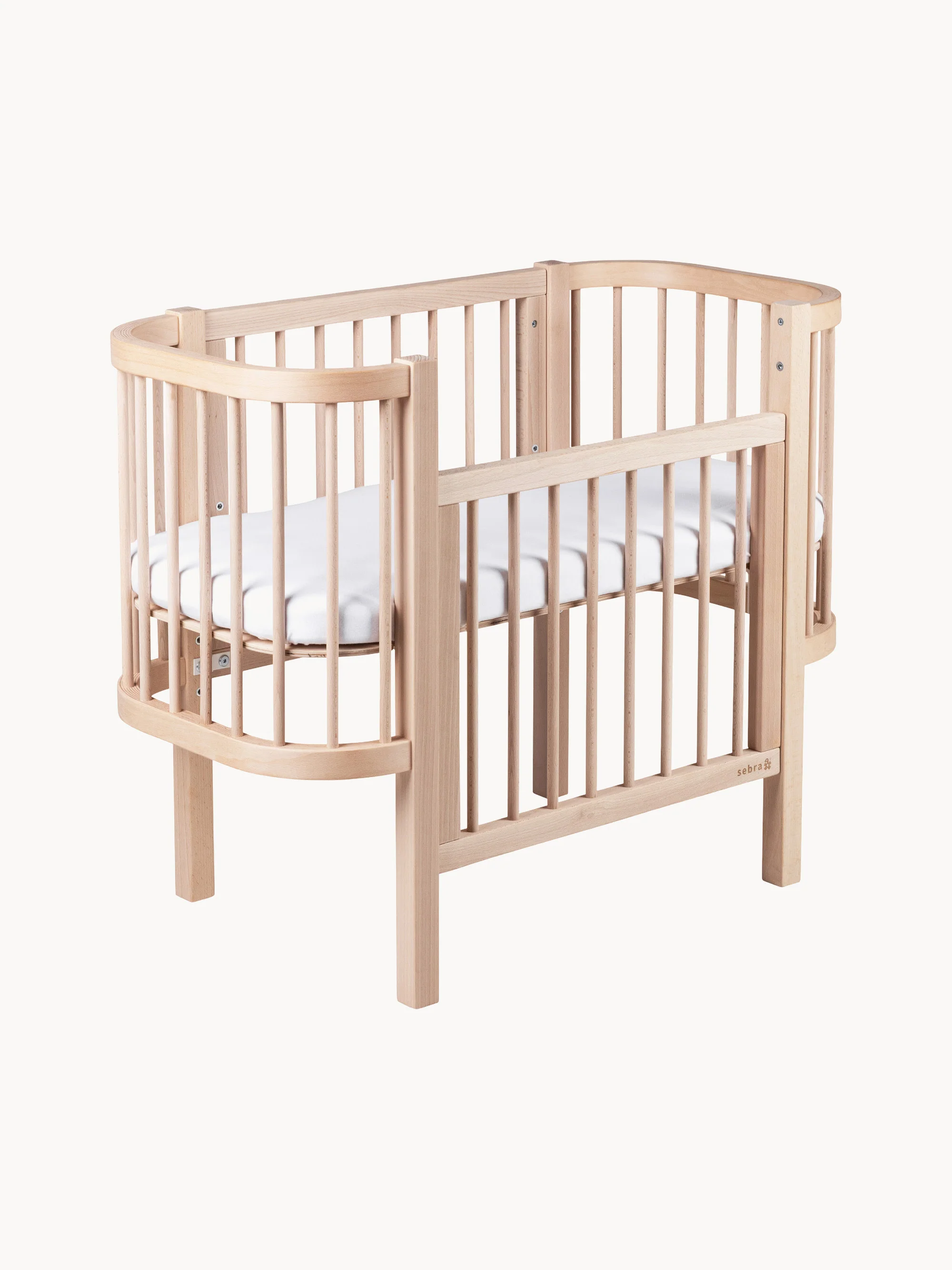Babybedje Nighty van beukenhout, 91 x H 80 cm