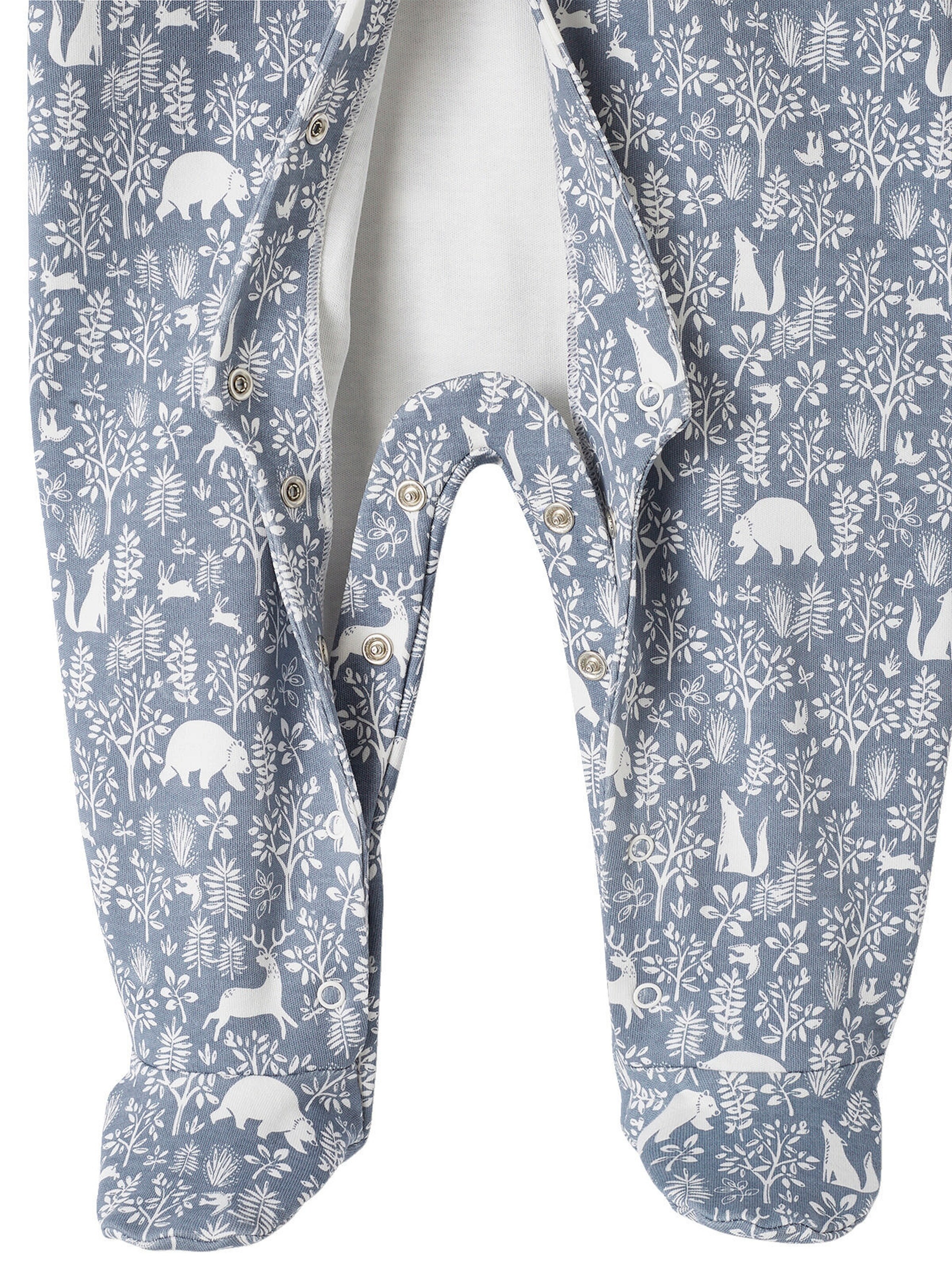 Vertbaudet 2er-Pack Baby Strampler, Bio-Baumwolle jeansblau
