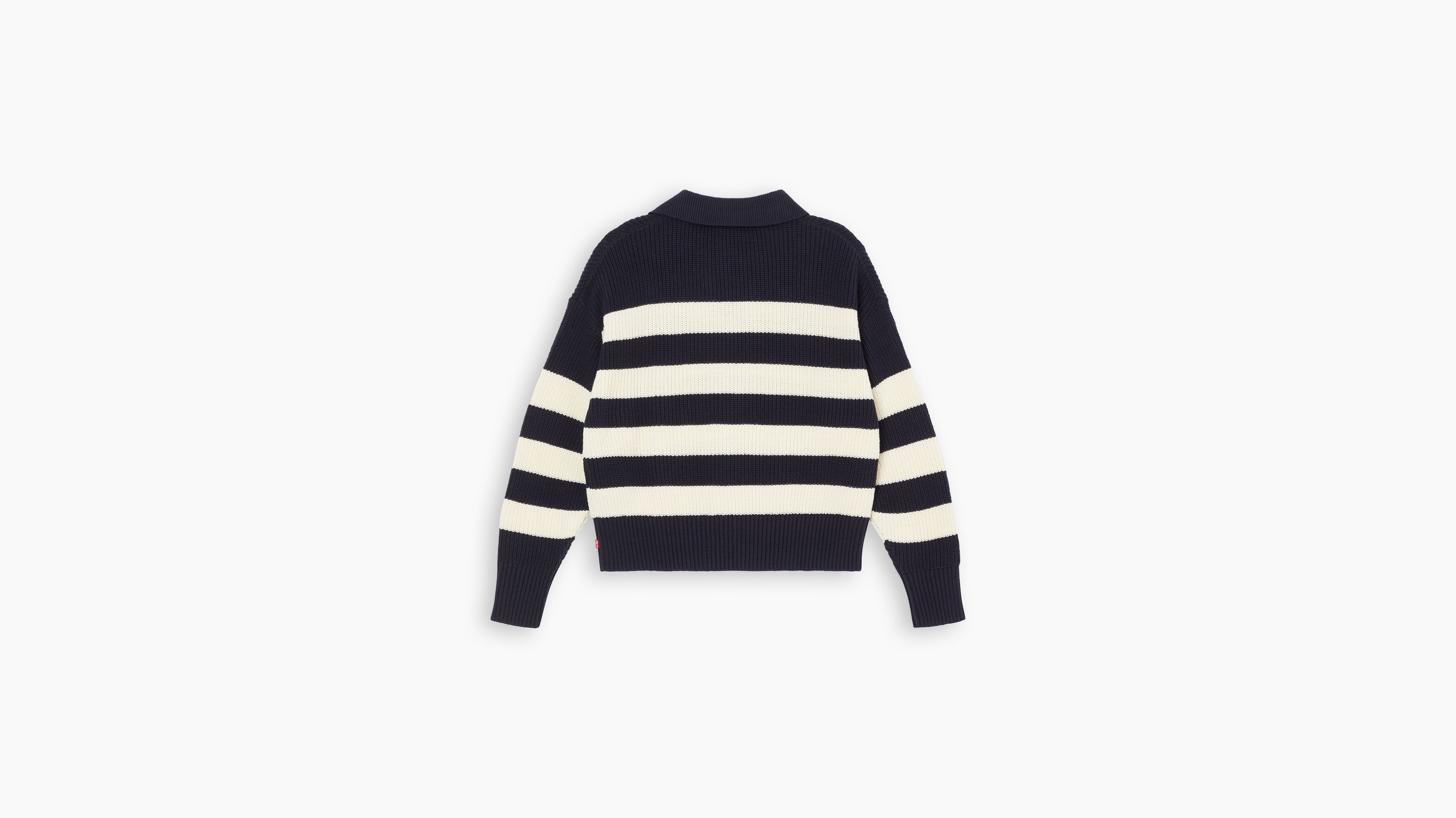 Pull-over col polo Eve - Gem Stripe Nightwatch - Bleu