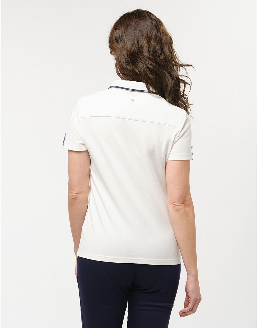 Polo coton blanc