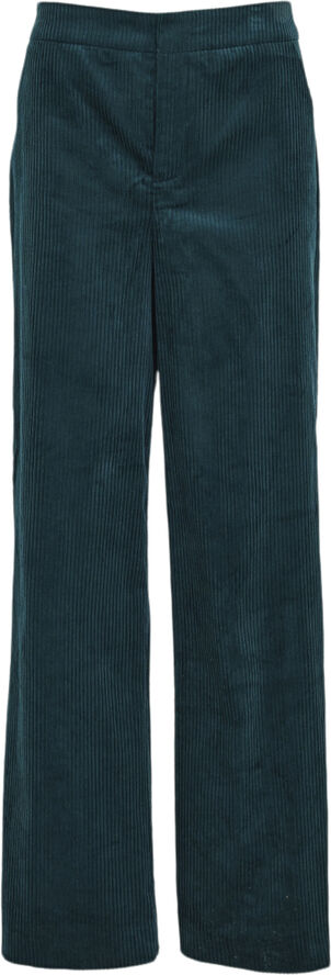 Minus Teresa High Waisted Wide Leg Corduroy Pant Jungle green