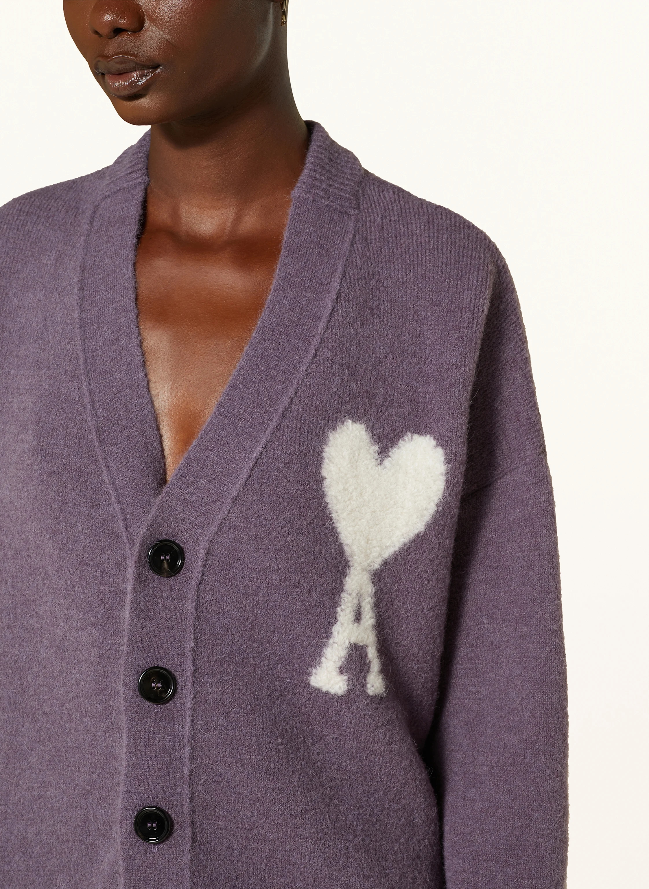 AMI PARIS Strickjacke aus Alpaka