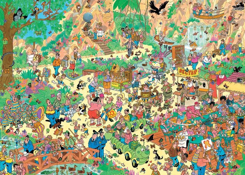 Jumbo - Vrolijke Fladderaars - Legpuzzel - 1000 stukjes - Karton