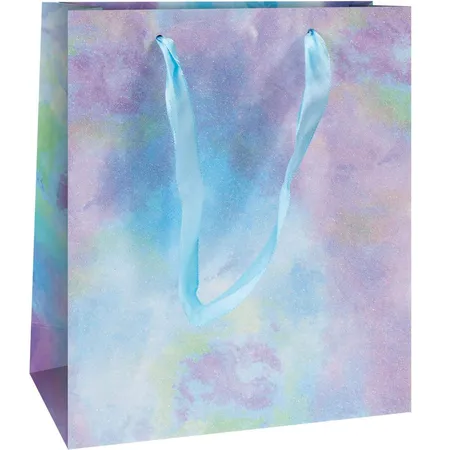 Trötsch Geschenktasche Rainbow Glitter medium, 1 Stück, 4-fach sortiert