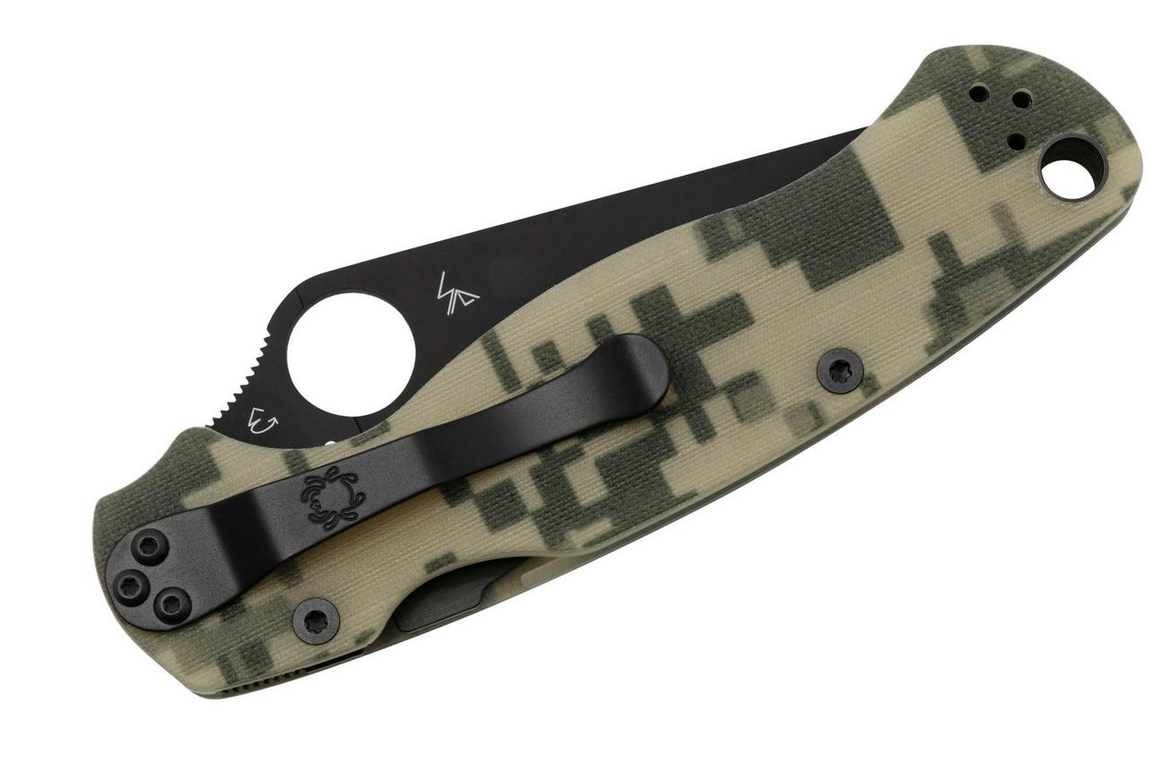 Spyderco Paramilitary 2 Camo Black C81GPCMOBK2 zakmes