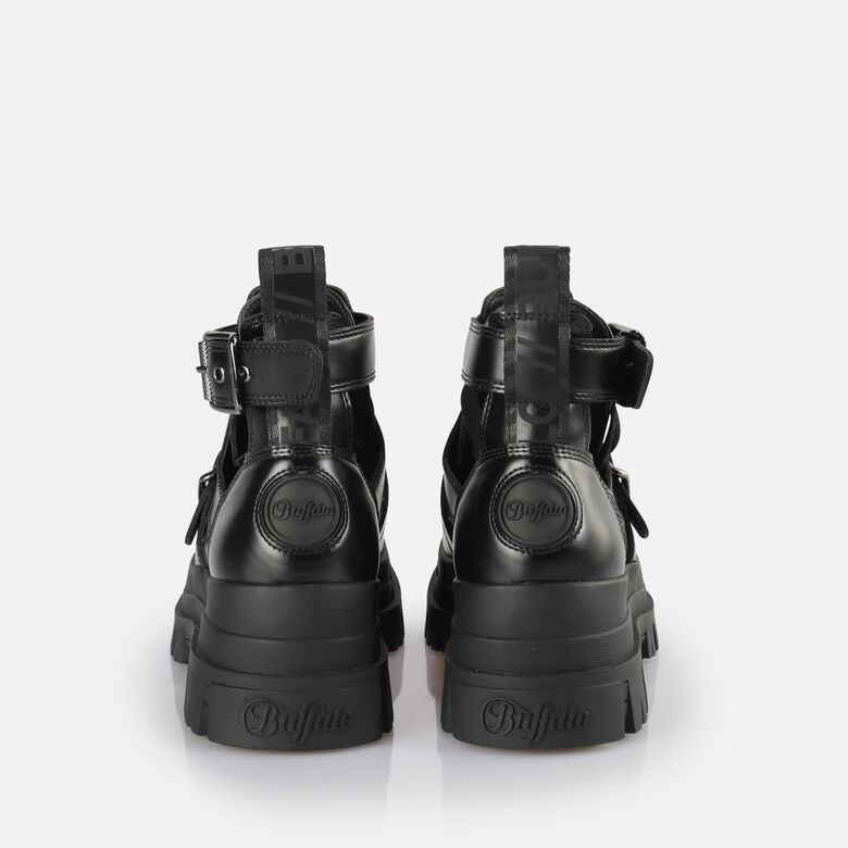 Aspha Bike Bottines à talon vegan, noir