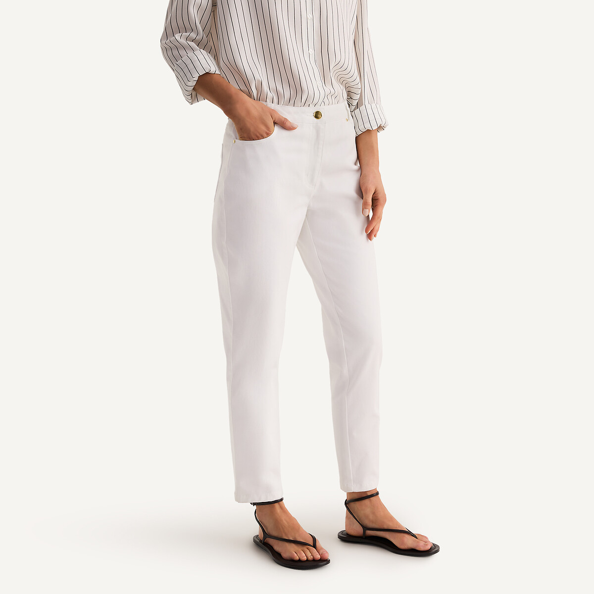 ANNE WEYBURN<br>Direita 7/8 broek, stretch katoen