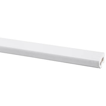 Glaslat hardhout wit gegrond 24x28 mm 270 cm