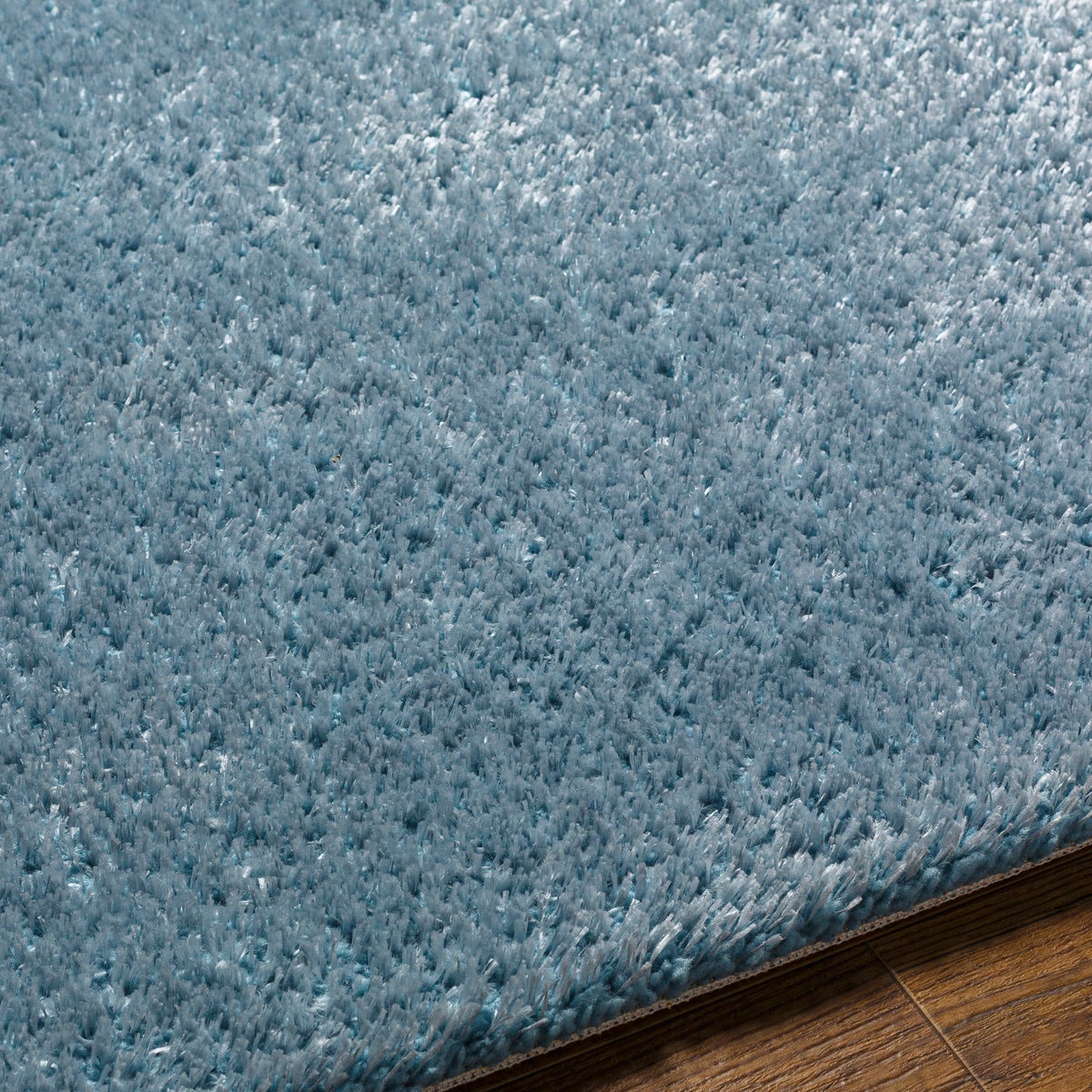 Modern hoogpolig shaggy vloerkleed, blauw, 160x213 cm, CLAIRE