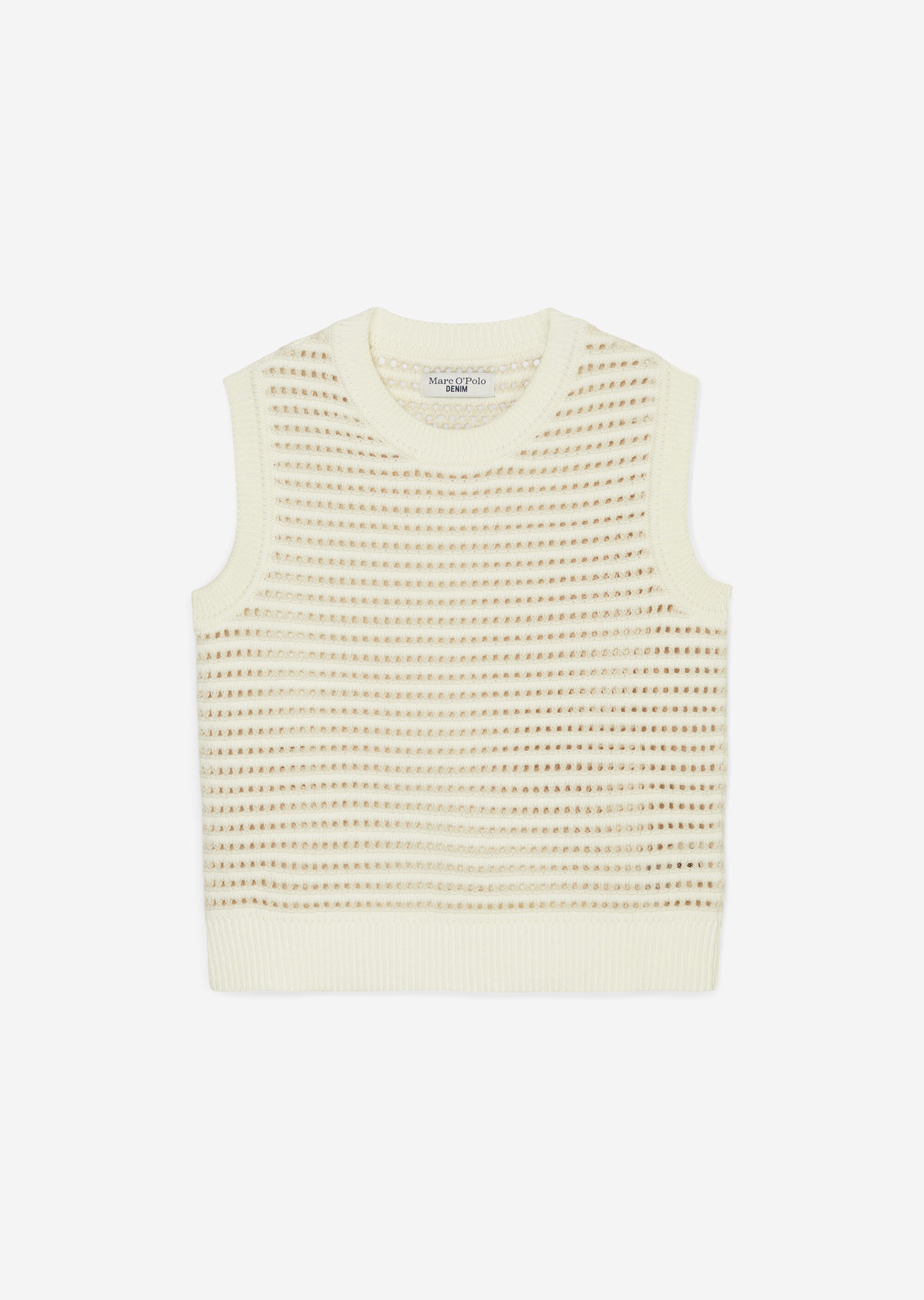 DfC Ajour-Pullunder regularaus Organic Cotton-Garn