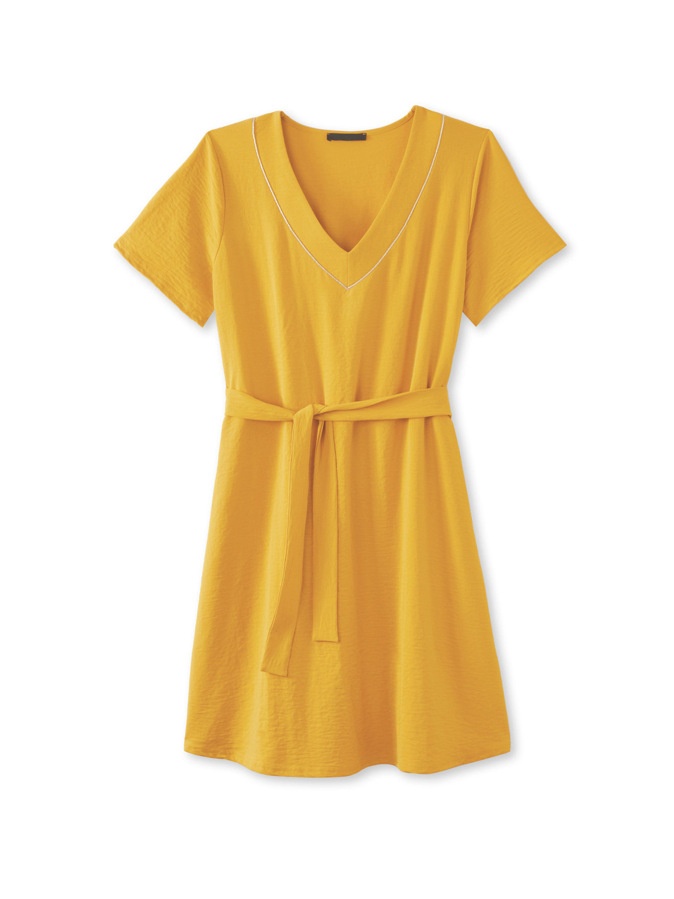 Robe légère en crêpe effet gaufré