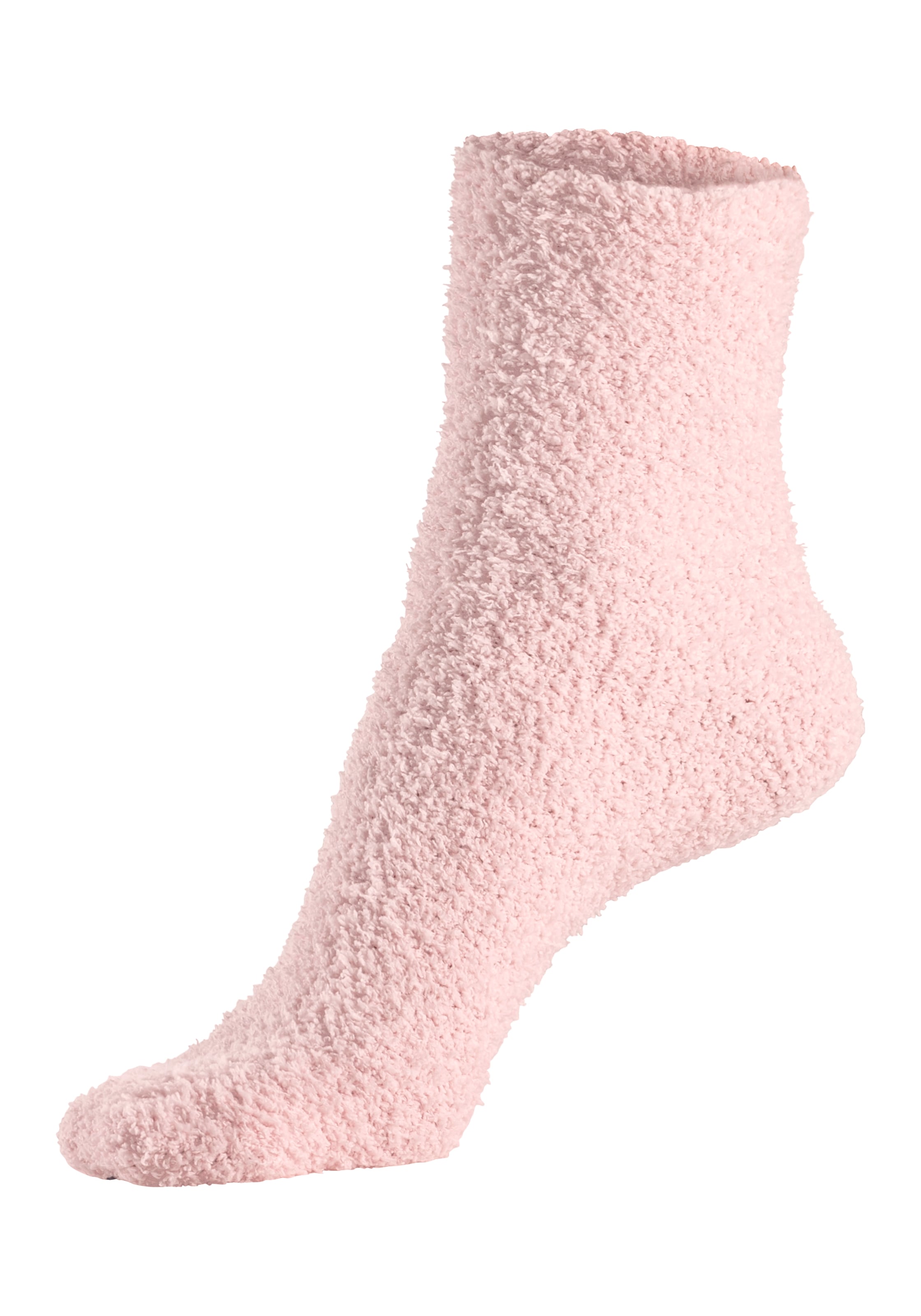 LASCANA Kuschelsocken Packung, 4 Stk. tlg. weich und warm, aus Flausch-Qualität