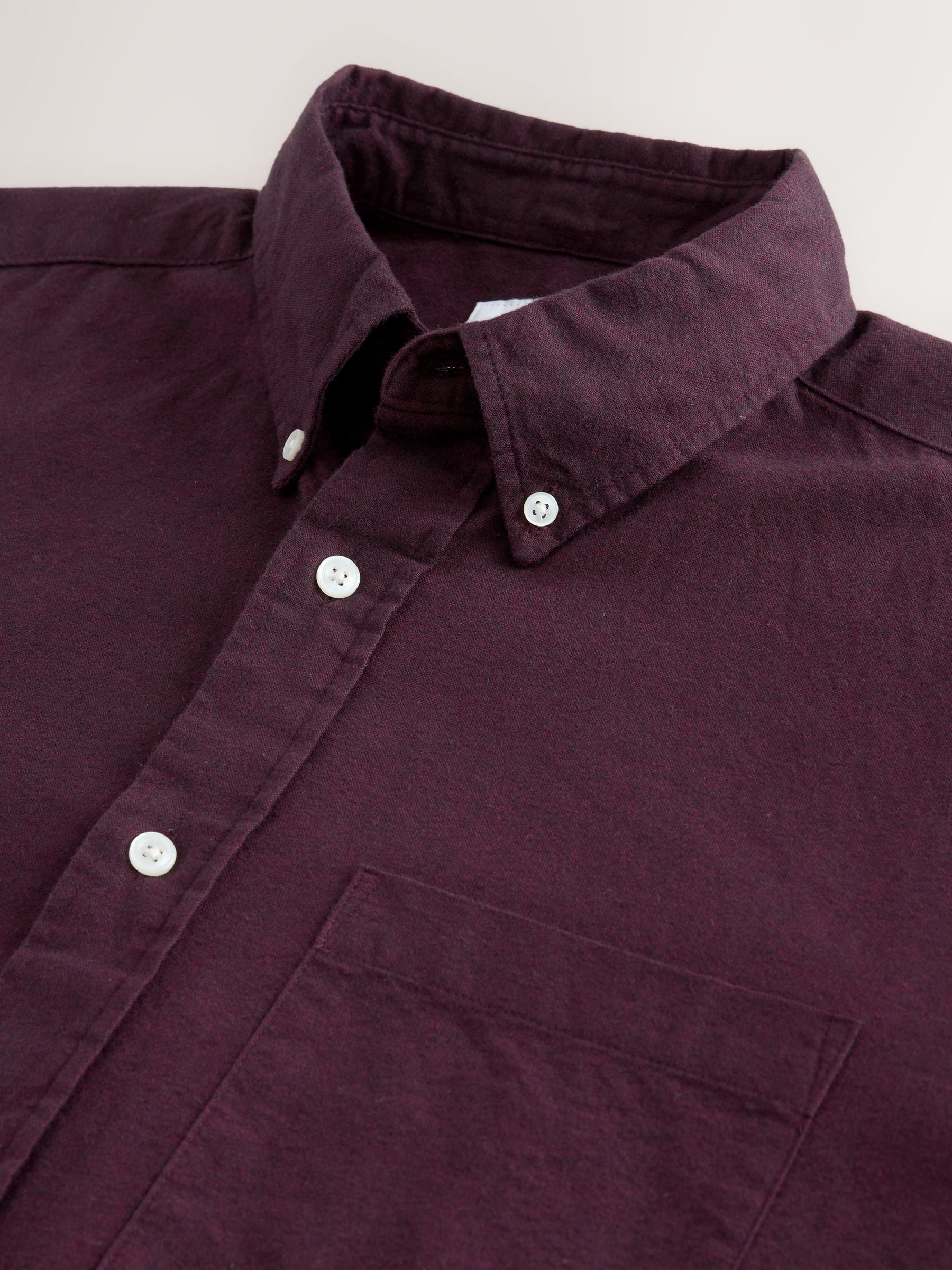 Paars - Soft Touch Oxford Long Sleeve Shirt