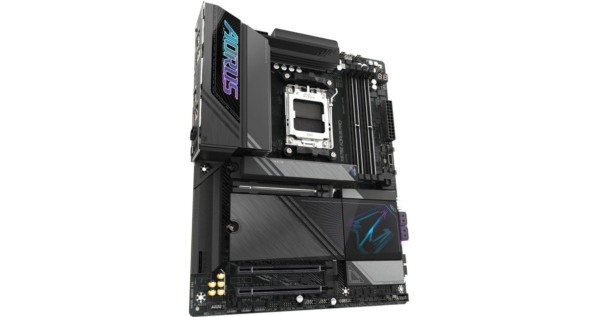 GIGABYTEX870E AORUS PRO socket AM5 moederbord  (Zwart, RAID, 2.5 Gb-LAN, WLAN, BT, Sound, ATX, Tweedekans)