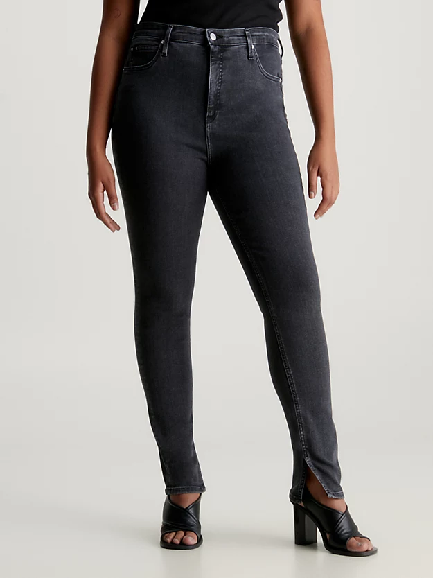 Calça jeans skinny de cintura alta