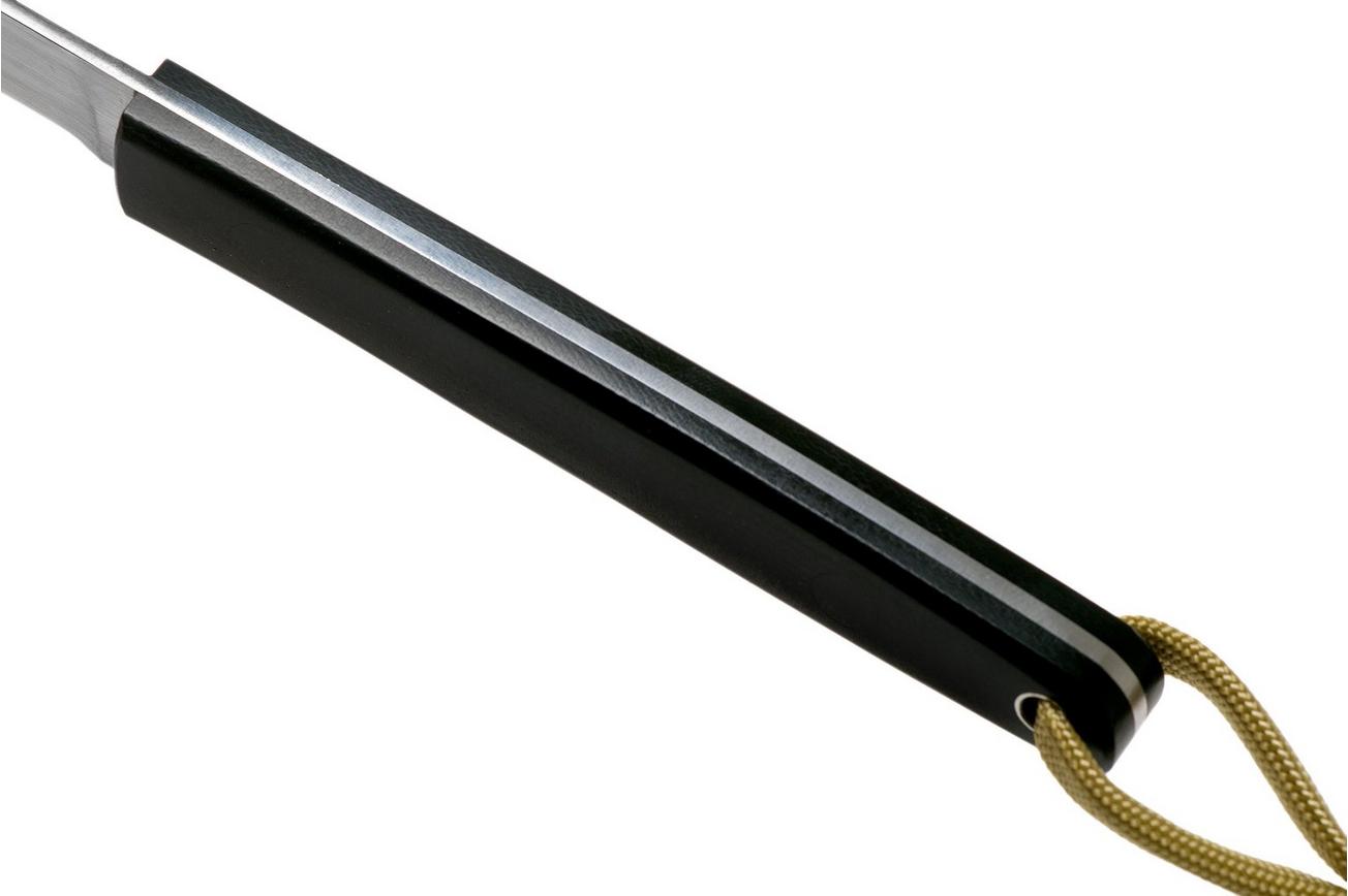 Ohta OFB SS 65 Black Canvas Micarta vaststaand mes