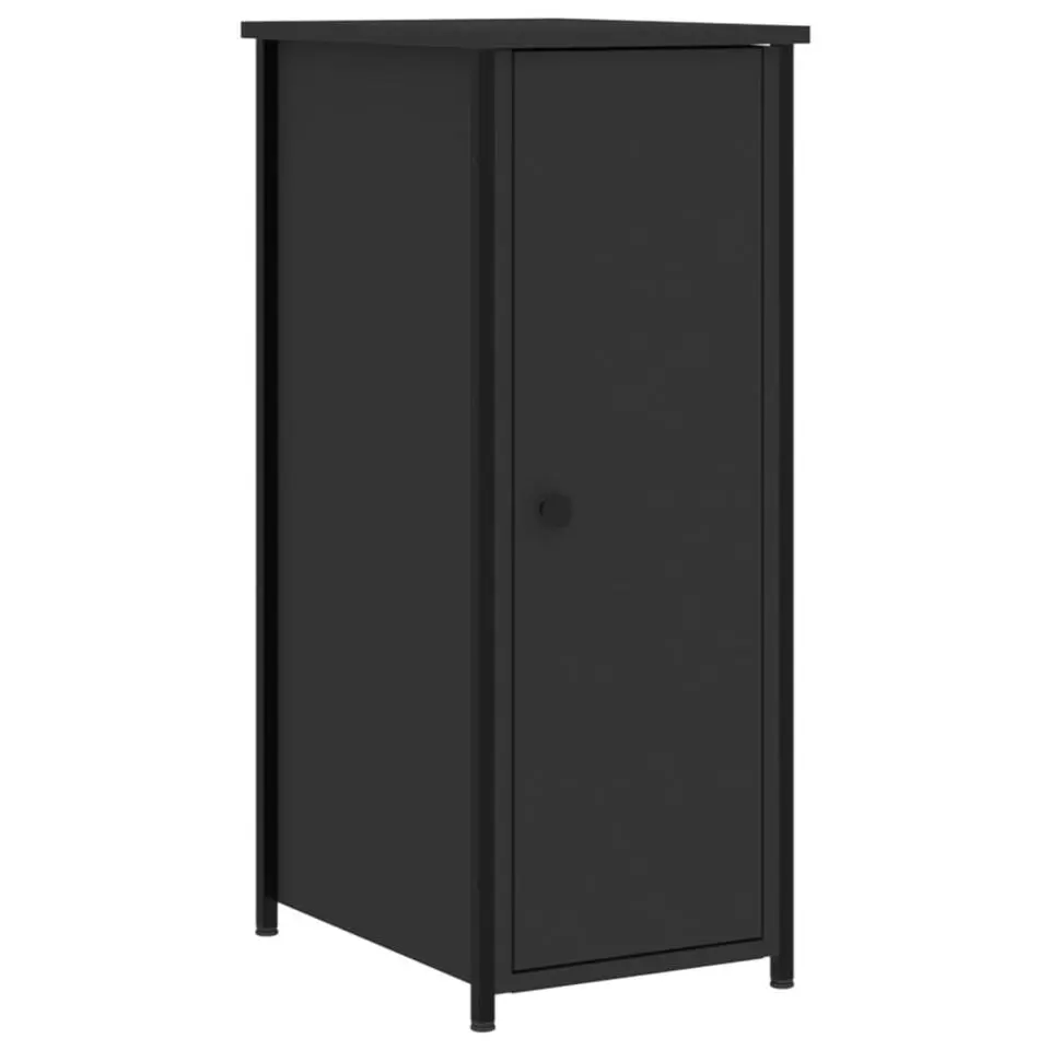 vidaXL - Nachtkastje - Zwart - Bewerkt hout - 2 stuks
