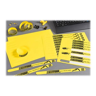 Avery - 50 bracelets indéchirables - 18 x 265 mm - jaune