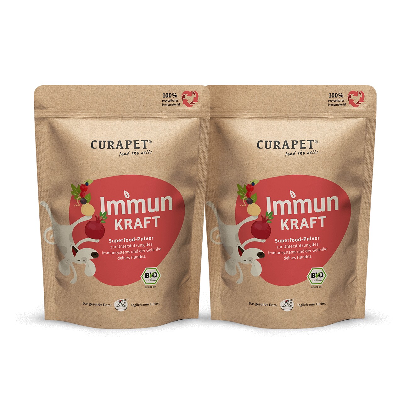 CURAPET Bio Immunpulver mit natürlichem Vitamin C - ImmunKraft 200g