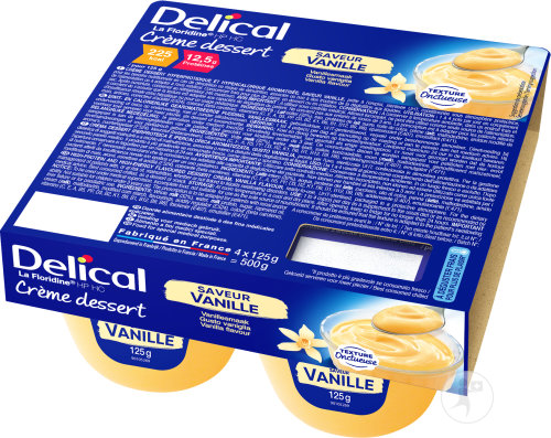 Delical La Floridine HP HC Crème Dessert Saveur Vanille 4x200g