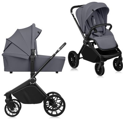 Lionelo MIKA Plus 2-in-1 Duovogn, Grey Stone