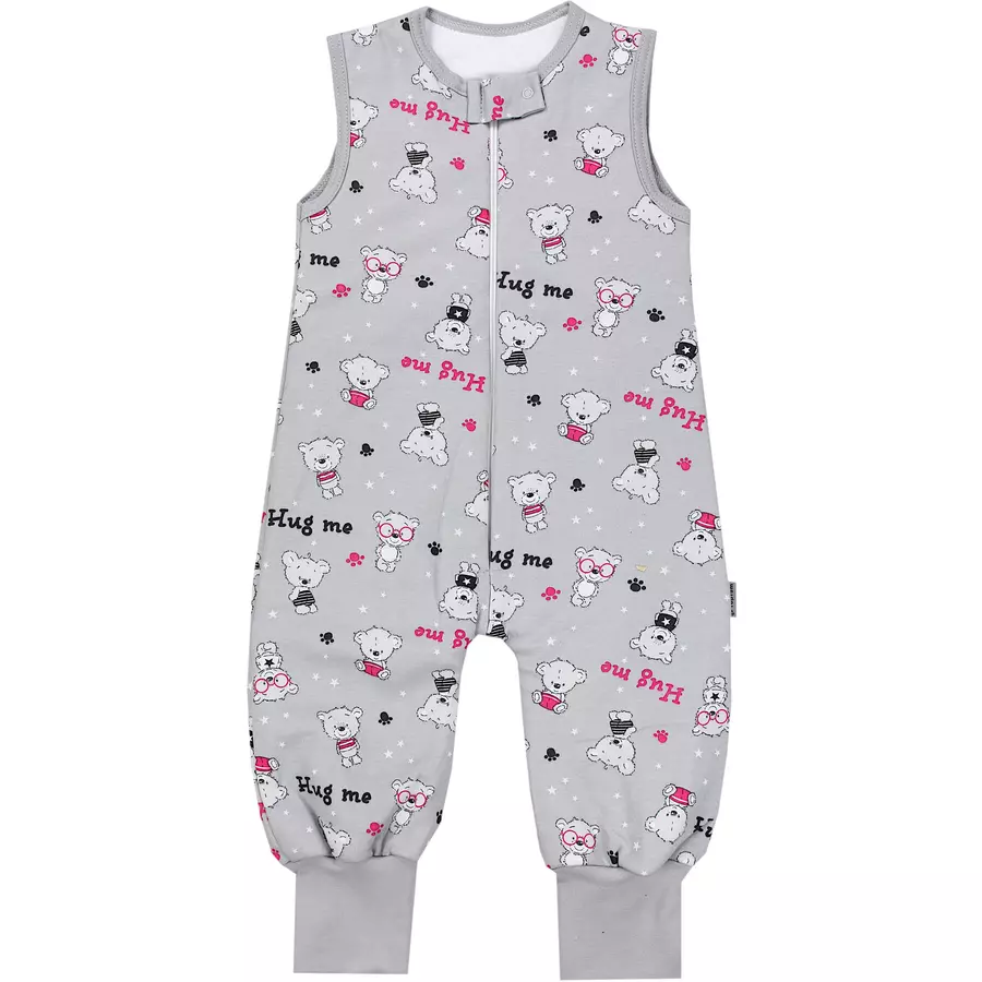 TupTam Baby  Winter Schlafsack mit Beinen 2,5 Tog grau-kombi