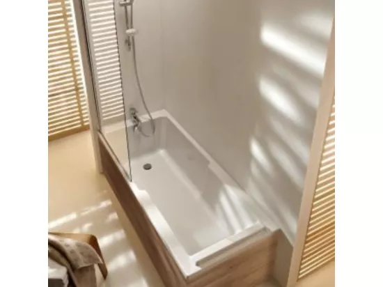 Baignoire bain douche JACOB DELAFON Struktura compacte Acrylique renforcé 170 x 75