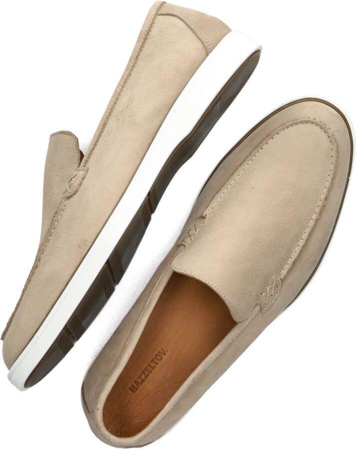 MAZZELTOV Loafers Heren 6121 Maat: 41 Materiaal: Nubuck Kleur: Beige