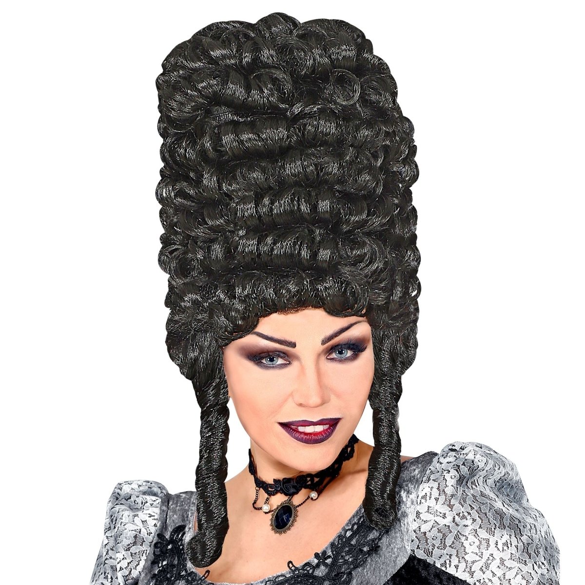 Halloween Pruik Zwart Gothic