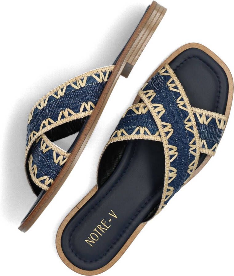 Notre-v Dames Slippers 23172 Blue Dames