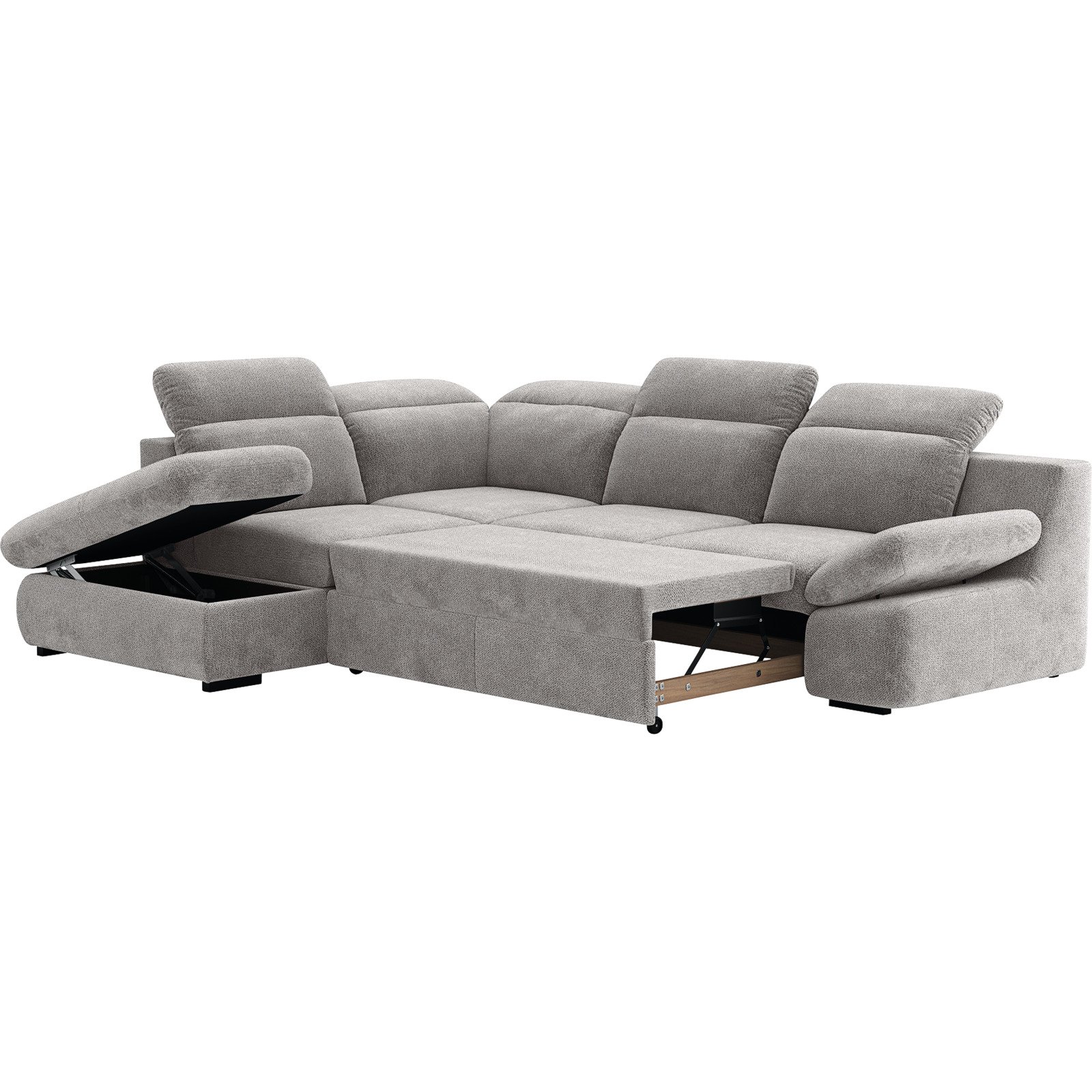 Ecksofa Lorena Stoff, Ottomane links