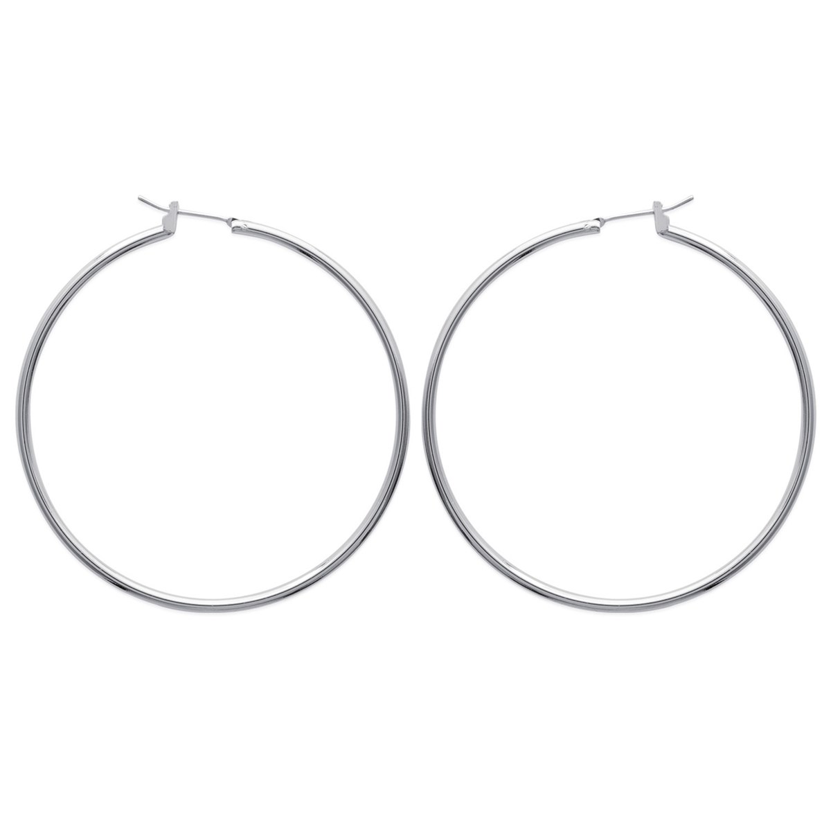 Boucles d'oreilles Brillaxis argent 50mm