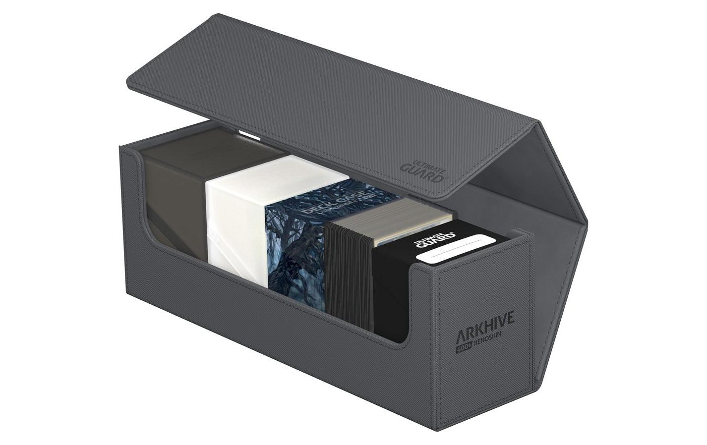 Kartenbox XenoSkin Arkhive Monocolor 400+ GrauHochwertige Box für Sammelkarten in Standardgrösse