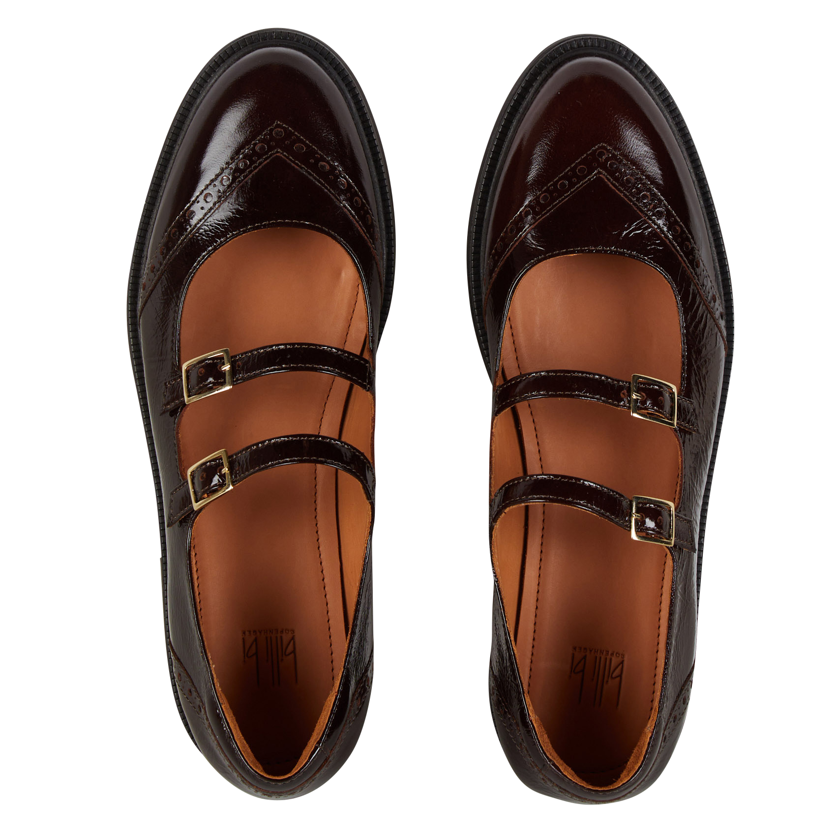 Derbies en cuir vernis | Rouge