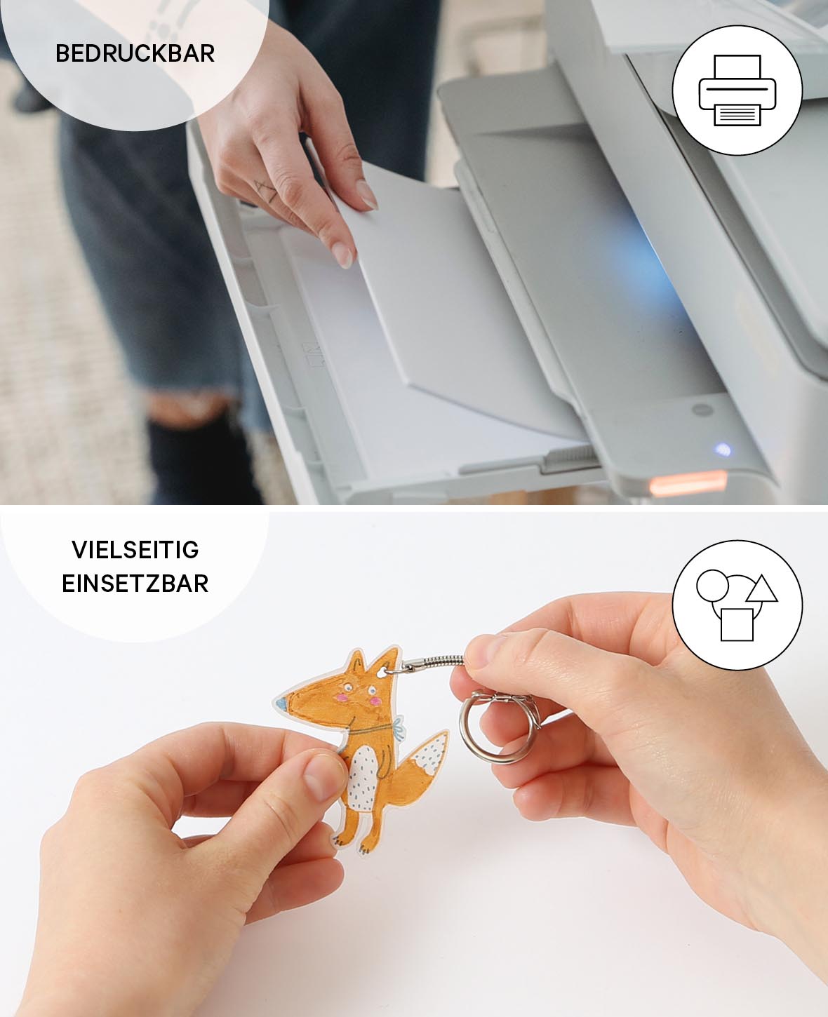 (5er Set) Drucker Schrumpffolie A4 DIY Bastel Folie