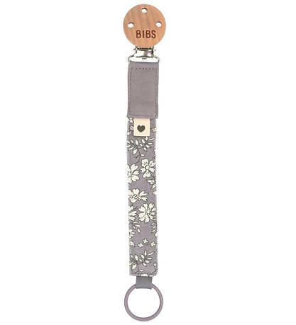 BIBS X Liberty Schnullerketten - Blumen - Fossil Grey
