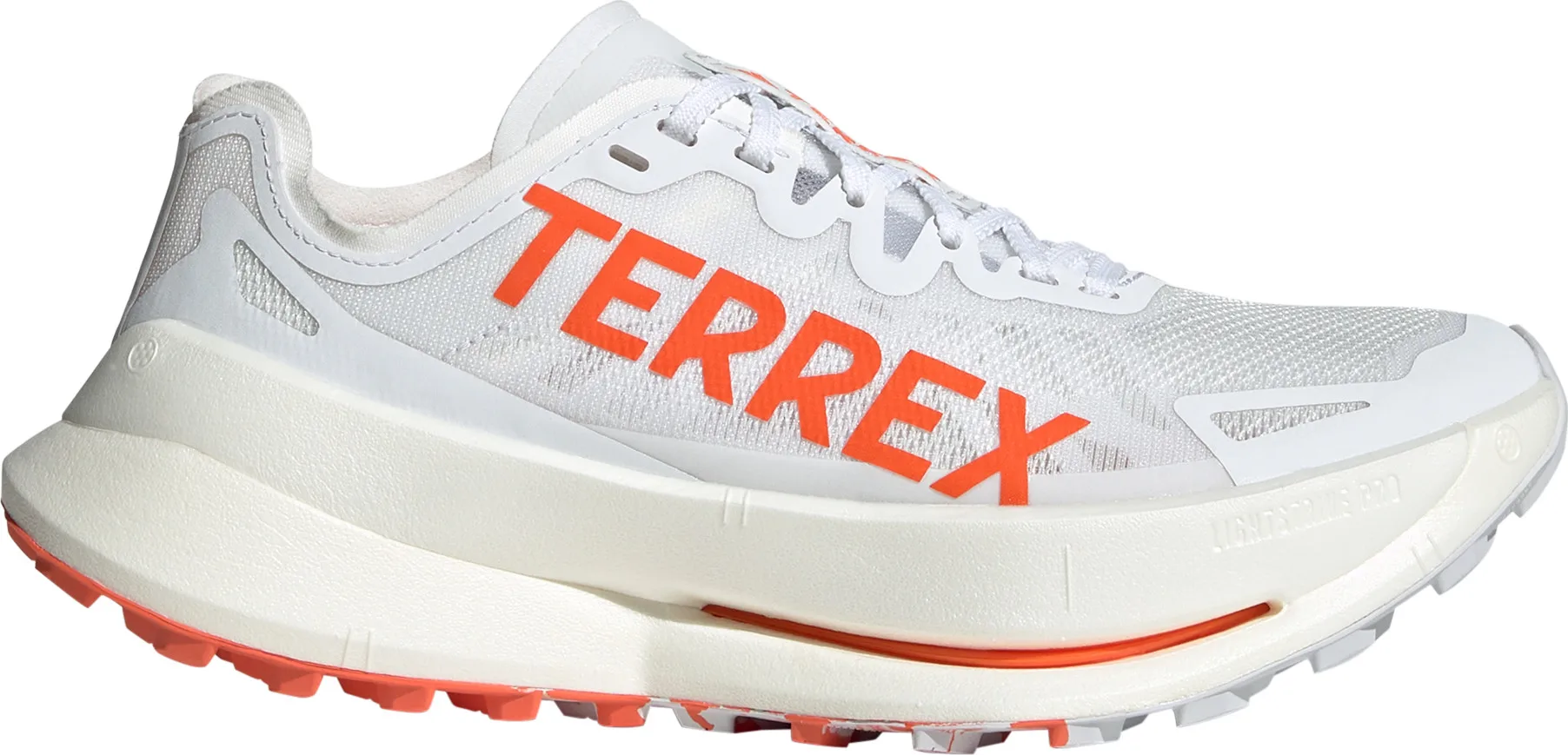 Adidas Women's Terrex Agravic Speed Ultra Trail Running Shoes Cloud White/Impact Orange/Dash Grey