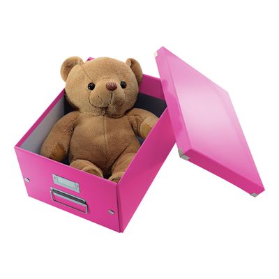 Leitz Click & Store - Boîte de rangement A4 - rose métallisé